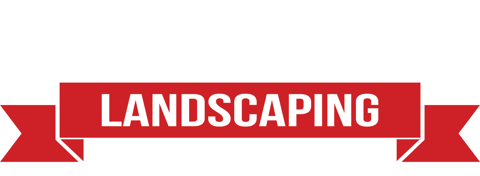 The image displays a logo reading "Elite Landscaping" with "Est. 2020," featuring a red ribbon design on a black background.